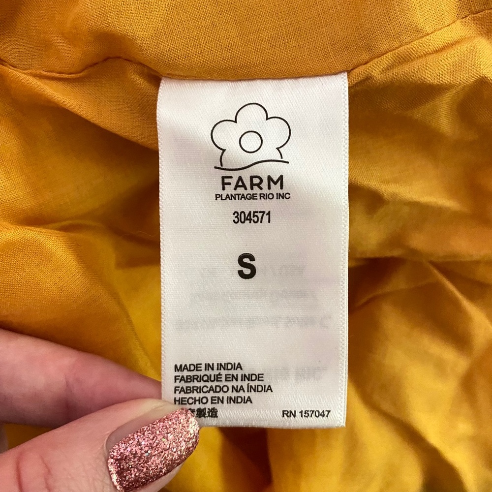 NEW Farm Rio Floral Dream Maxi Dress Floral Dream Yellow Small - Picture 15 of 16